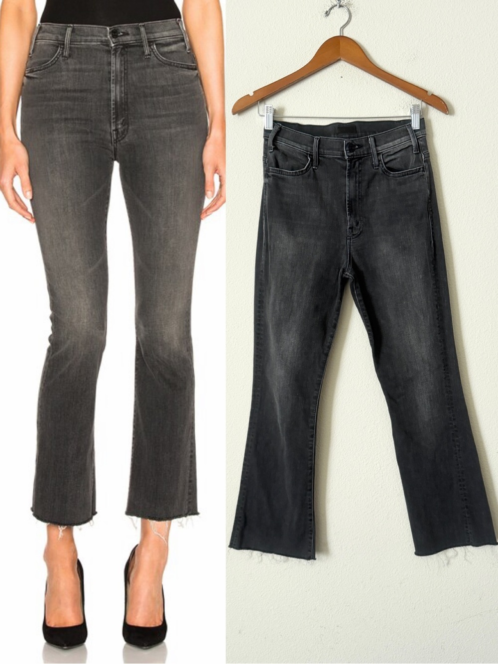 Mother SIZE 27 The Hustler Ankle Fray jeans in One Last Time